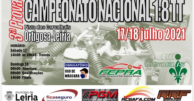 3ª Prova Campeonato Nacional 1/8 TT (Combustão e elétrico) 2021